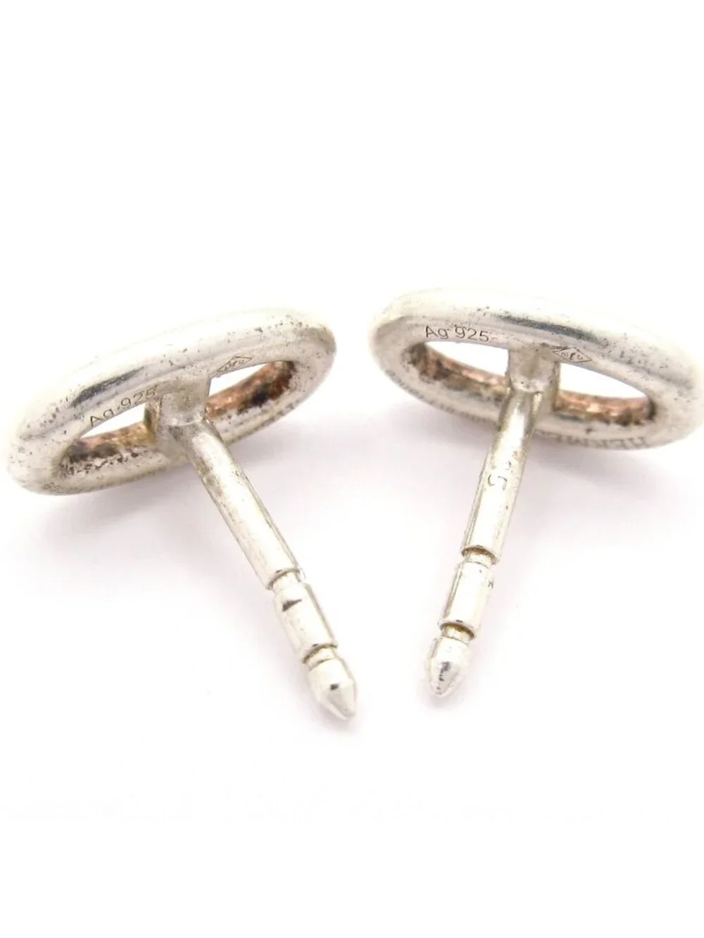 Hermes Earrings Chaine D'ancre Silver